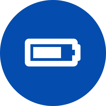 Battery Icon Blue