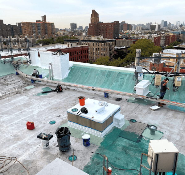 Commercial roofing services in New York featuring durable materials and professional installation for various building types.