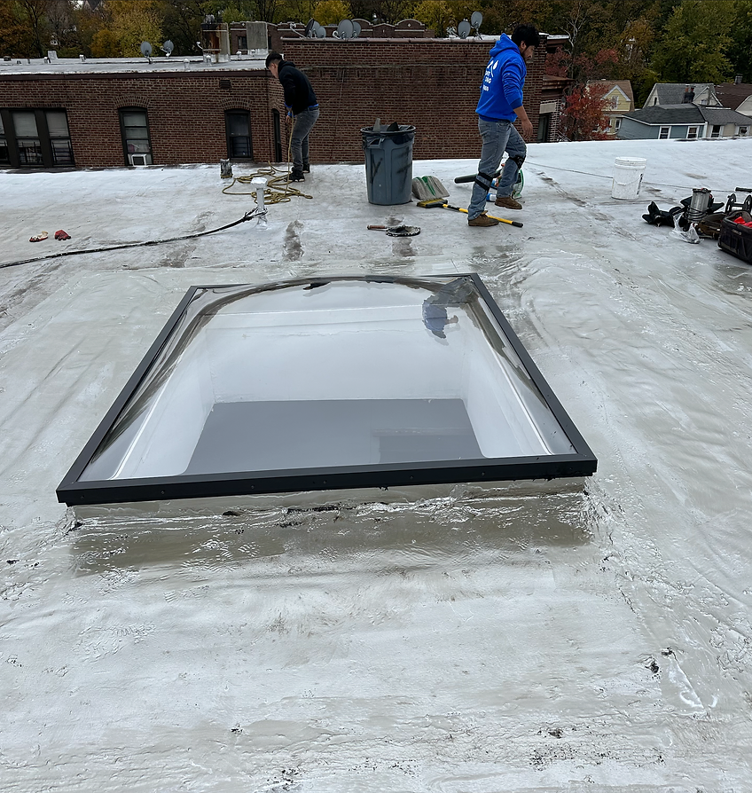 commercial skylight install