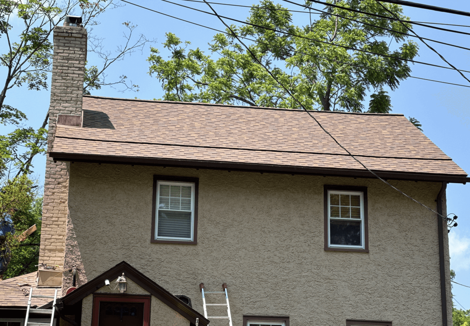 Dusty Rose Roof Install Larchmont NY roofing