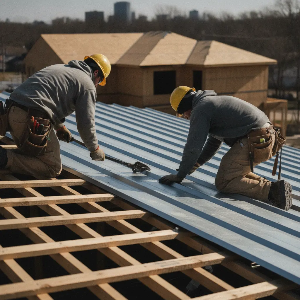 Standing Seam Metal Roof Installation in Harrison, NY 1 Standing Seam Metal Roof Installation in Harrison, NY in Harrison, NY