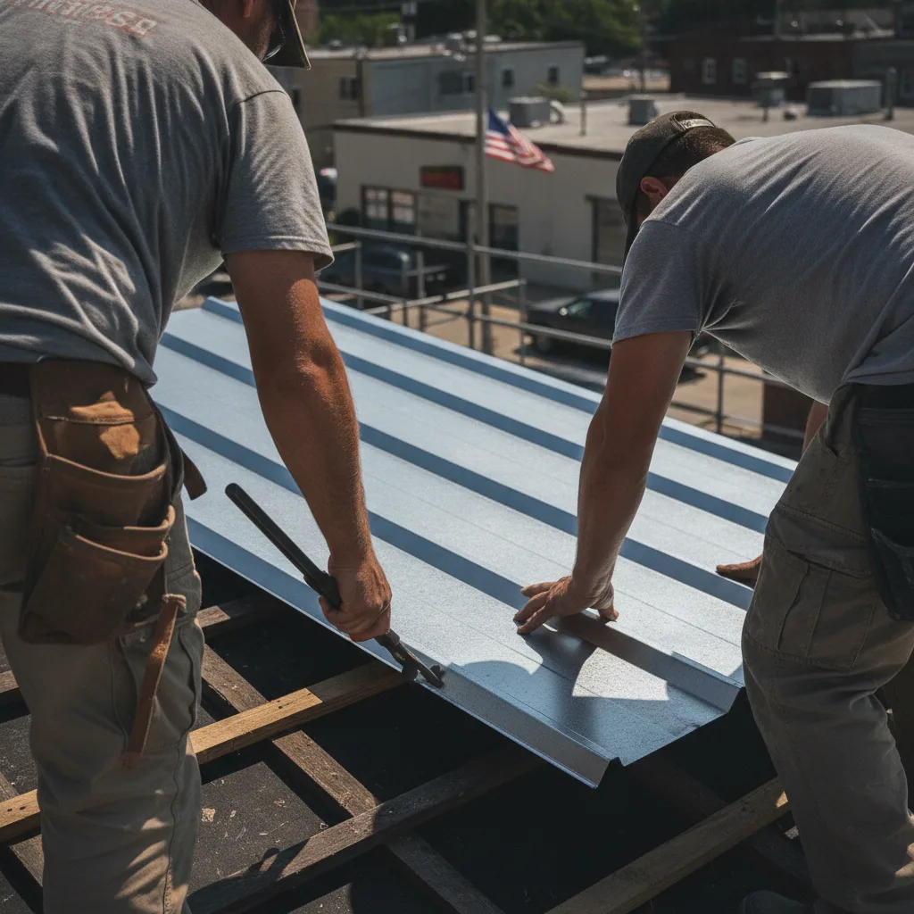 Standing Seam Metal Roof Installation in Rye Brook, NY in Rye Brook, NY