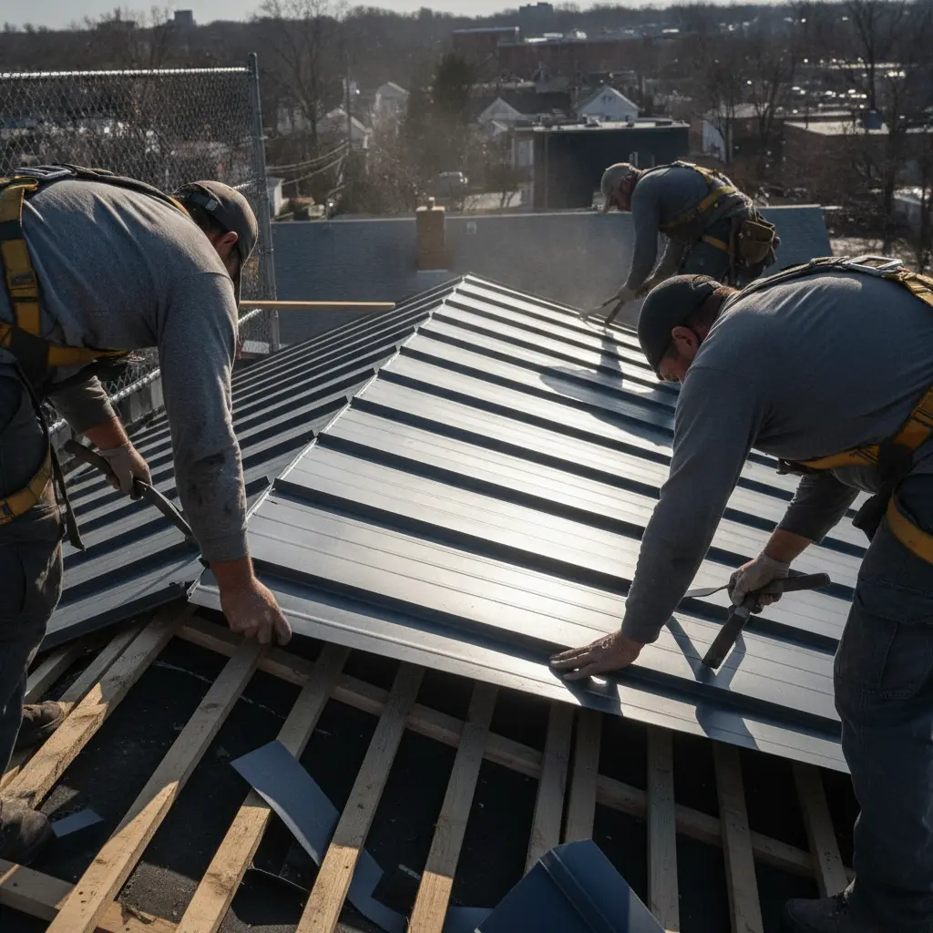 Standing Seam Metal Roof Installation in Yonkers, NY 1 Standing Seam Metal Roof Installation in Yonkers, NY in Yonkers, NY